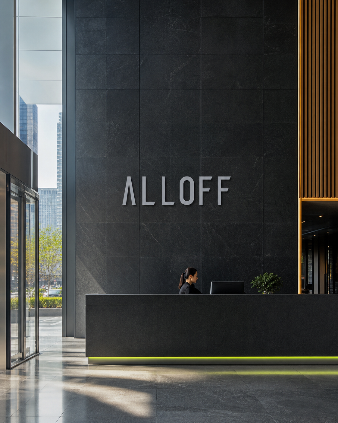 Recepție conceptuală cu identitate ALLOFF